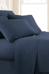 Southshore Fine Linens Southshore Essentials Double Brushed 100 Gsm Sheet Set In Navy Blue