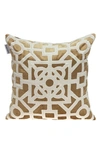 Parkland Collection Hazel Geometric Accent Pillow In Bright Gold