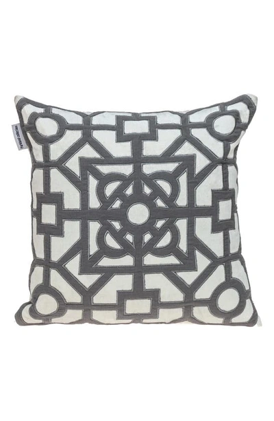 Parkland Collection Hazel Geometric Accent Pillow In White