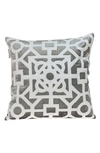 Parkland Collection Hazel Geometric Accent Pillow In Gray