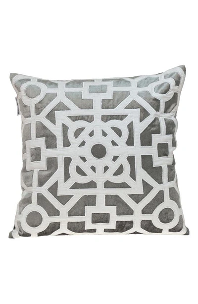 Parkland Collection Hazel Geometric Accent Pillow In Gray