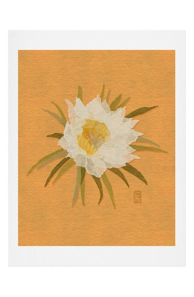 Deny Designs Sewzinski Pitaya Flowers Art Print In Multi