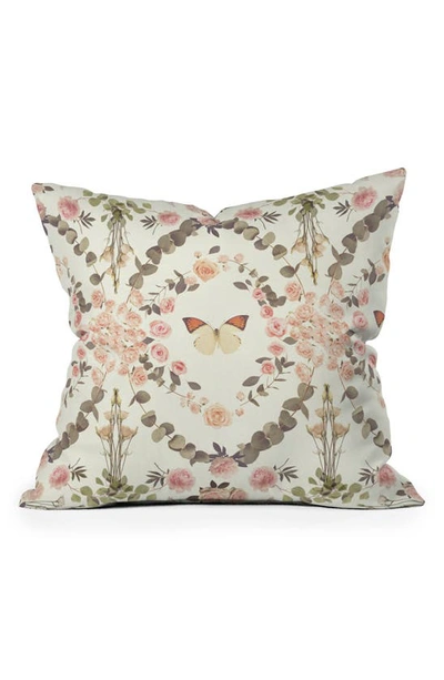 Deny Designs Emanuela Carratoni Butterfly Throw Pillow In Multi