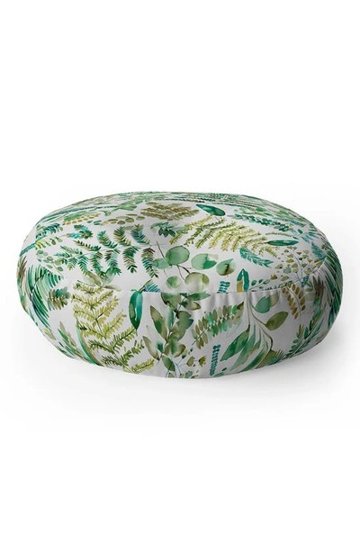 Deny Designs Ninola Design Botanical Collec Floor Cushion In Multi