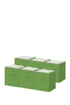 Sorbus Green Foldable Storage Cube Basket Bin In Nocolor