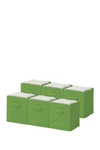 Sorbus Green Foldable Storage Cube Basket Bin In Green