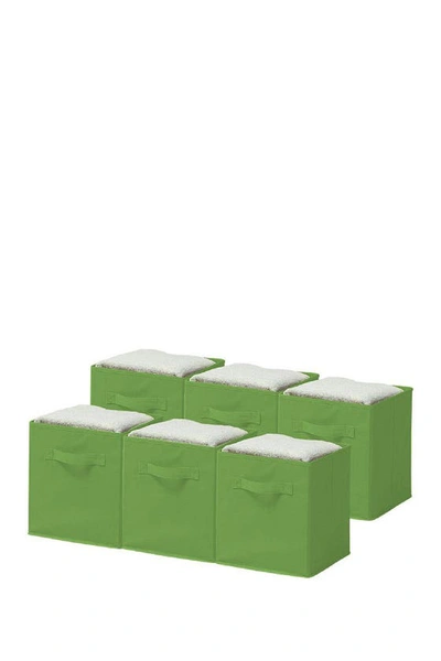 Sorbus Green Foldable Storage Cube Basket Bin In Nocolor
