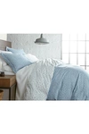 Southshore Fine Linens Luxury Premium Collection Oversized Comforter Set In Geometric Maze Blue