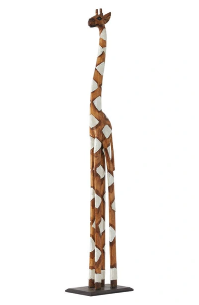 Ginger Birch Studio Brown Bohemian Giraffe Sculpture