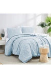 Southshore Fine Linens Jaquard Comforter Set In Blue