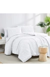 Southshore Fine Linens Jaquard Comforter Set In White