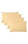 Southshore Fine Linens 4 Piece Pillow Case Set In Gold