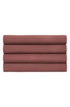 Southshore Fine Linens 4 Piece Pillow Case Set In Marsala