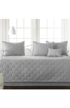 Southshore Fine Linens Brickyard Quilt Set In Steel Grey