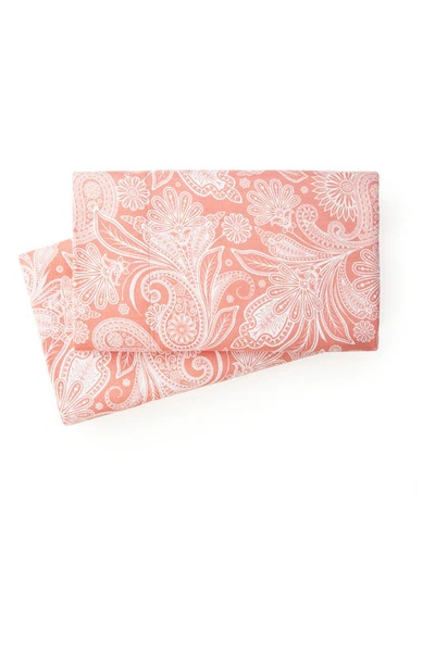 Southshore Fine Linens Perfect Paisley Pillow Cases In Coral Haze