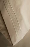 Linum Home Textiles 1800 Thread Count Standard Pillowcase In Beige
