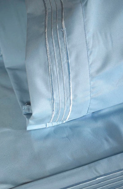 Linum Home Textiles 1800 Thread Count Standard Pillowcase In Blue