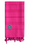 Linum Home Textiles Summer Fun Horoscope Pestemal Beach Towel In Pretty Pink Taurus