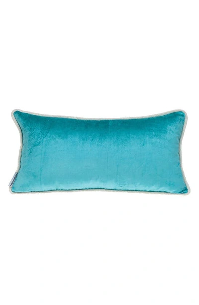 Parkland Collection Maia Transitional Aqua Throw Pillow