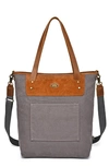The Same Direction Valley Oak Canvas Tote Bag In Grey
