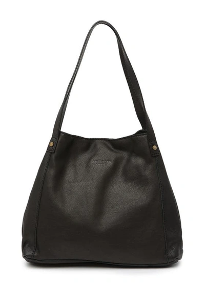 American Leather Co. Liberty Shopper Bag In Black