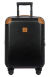 Bric's Amalfi 21" Carry-on Spinner Suitcase In Black/ Tan
