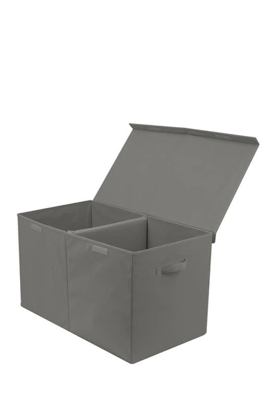 Sorbus Gray Fabric Toy Chest In Grey