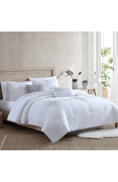 Modern Threads Marie Clarie 5-piece Comforter Set In White