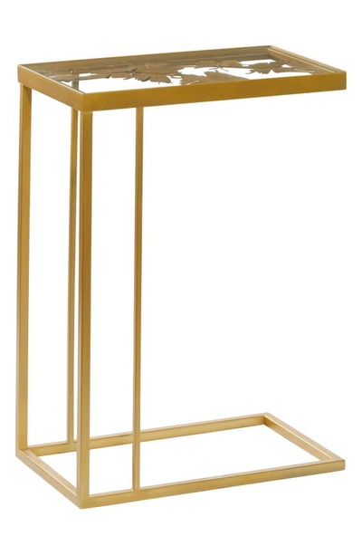 Vivian Lune Home Metal C-shape Side Table In Gold
