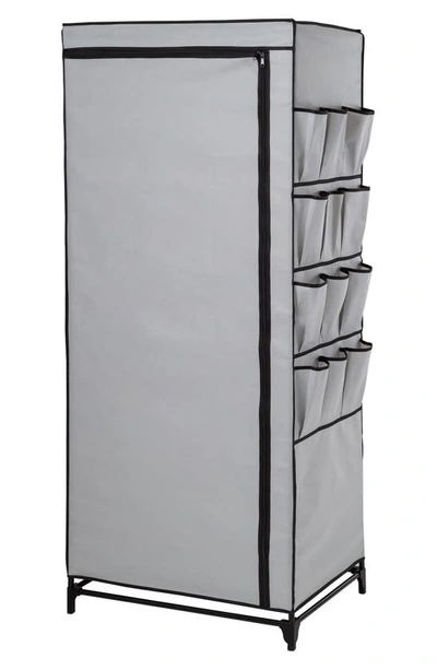 Honey-can-do 27inwide Portable Wardrobe Closet In Grey