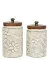 Sonoma Sage Home White Container- Set Of 2 In White