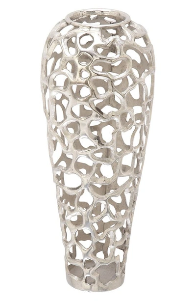 Vivian Lune Home Silver Aluminum Vase