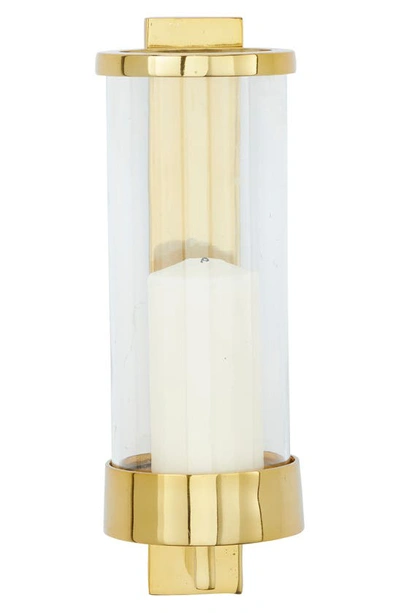 Vivian Lune Home Gold Aluminum Candle Wall Sconce