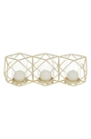 Vivian Lune Home Gold Geo Votive Candle Holder In Gold