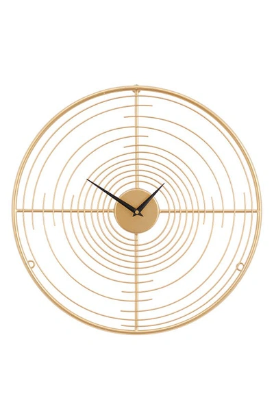 Vivian Lune Home Gold Metal Clock