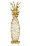Vivian Lune Home Metal Pineapple Tabletop Sculpture In Gold