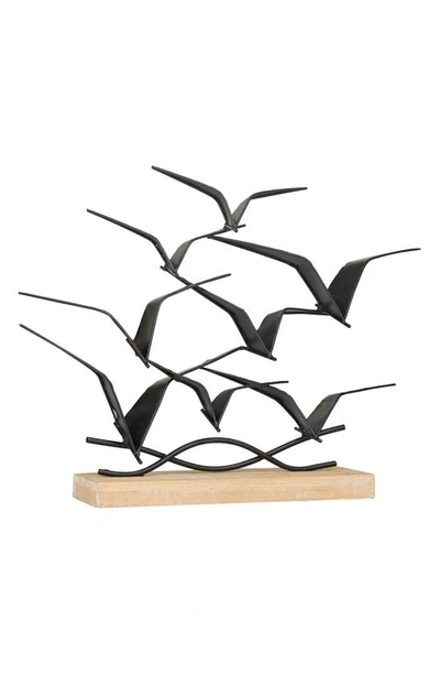 Ginger Birch Studio Ginger And Birch Studio Black Metal Bird Stand