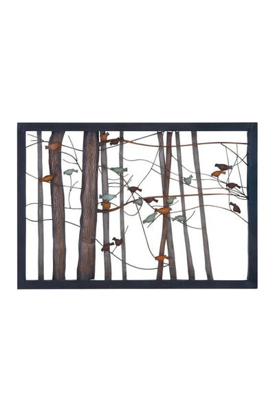 Sonoma Sage Home Multicolor Metal Bird Wall Decor With Wood Detailing