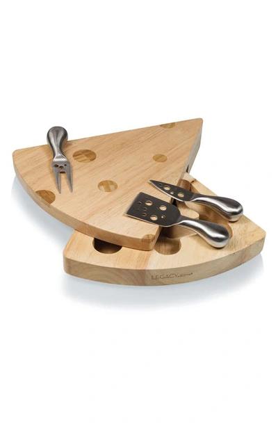 PICNIC TIME 'SWISS CHEESE' CHEESE BOARD SET