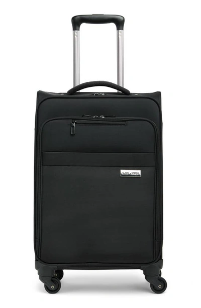 Slate & Stone Oxforn Carry-on Luggage In Black