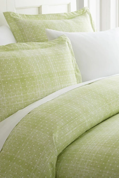 Ienjoy Home Premium Ultra Soft Polka Dot Pattern 3-piece Duvet Cover Set In Moss