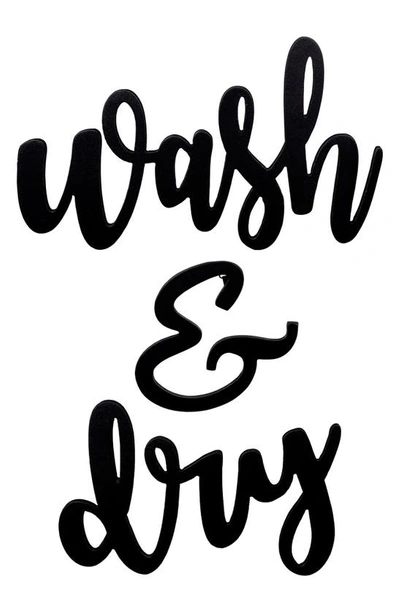 Stratton Home Decor Wash & Dry Wall Hanging In Black