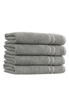 Linum Home Textiles Denzi Turkish Cotton Hand Towel In Dark Grey