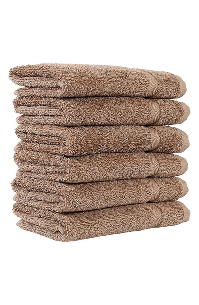 Linum Home Textiles Turkish Cotton Washcloth In Latte