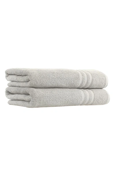 Linum Home Textiles Denzi Turkish Cotton Bath Towel In Grey