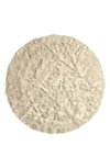 Luxe Arlington Circular 6 Faux Fur Rug In Off White