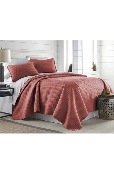 Southshore Fine Linens Vilano Springs Oversized Quilt Set In Marsala