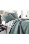 Southshore Fine Linens Vilano Springs Oversized Quilt Set In Steel Blue