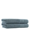 Linum Home Textiles Denzi Turkish Cotton Bath Towel In Denzi Blue