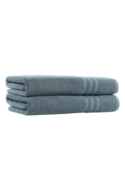 Linum Home Textiles Denzi Turkish Cotton Bath Towel In Denzi Blue